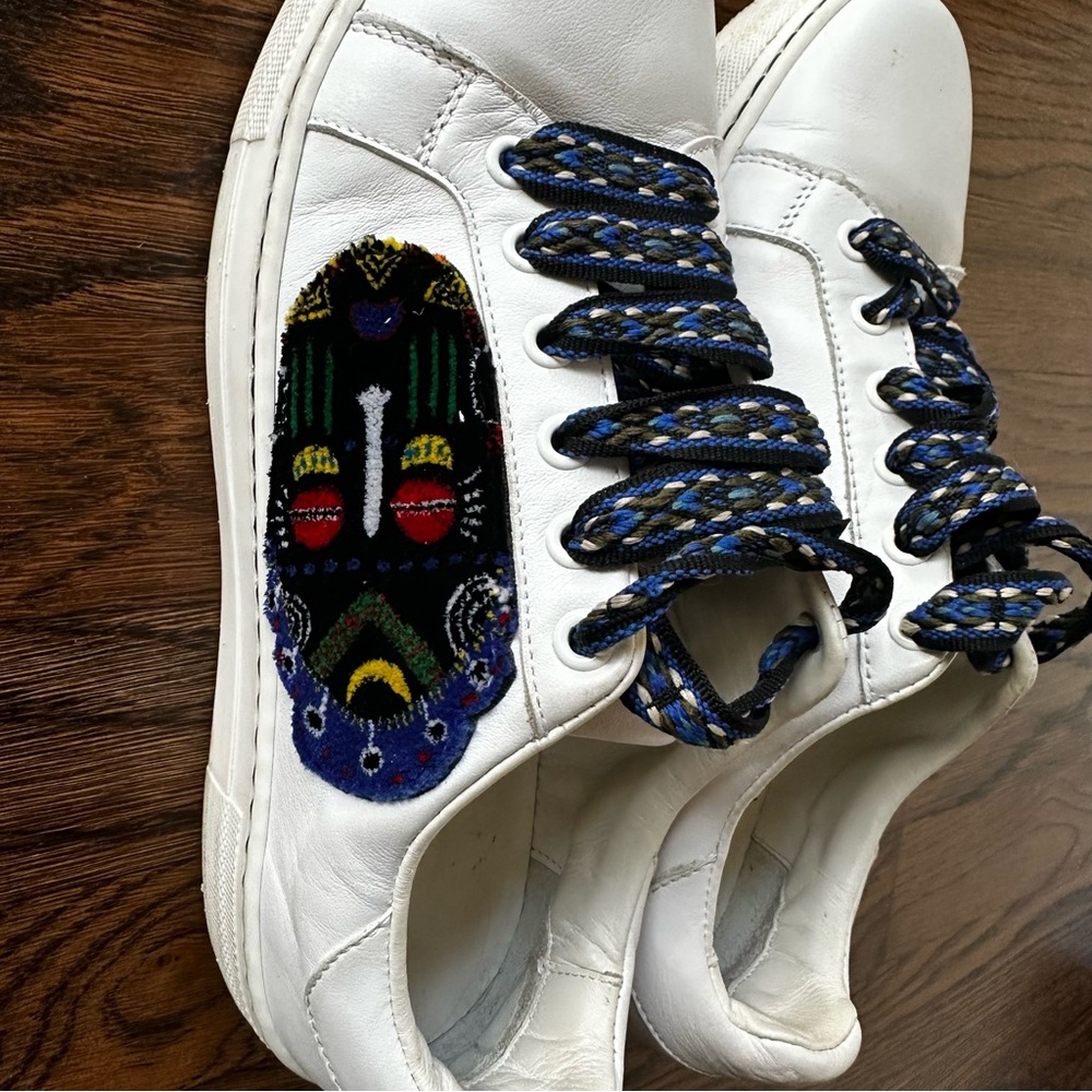 Etro Tribal Patch leather trainer sneaker size EU 39 - Picture 2 of 13